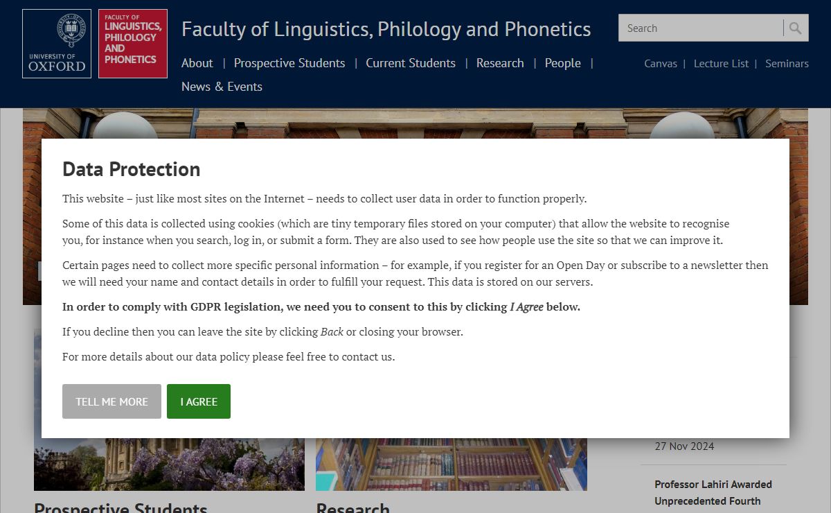 Faculty of Linguistics, Philology and Phonetics | University of Oxford