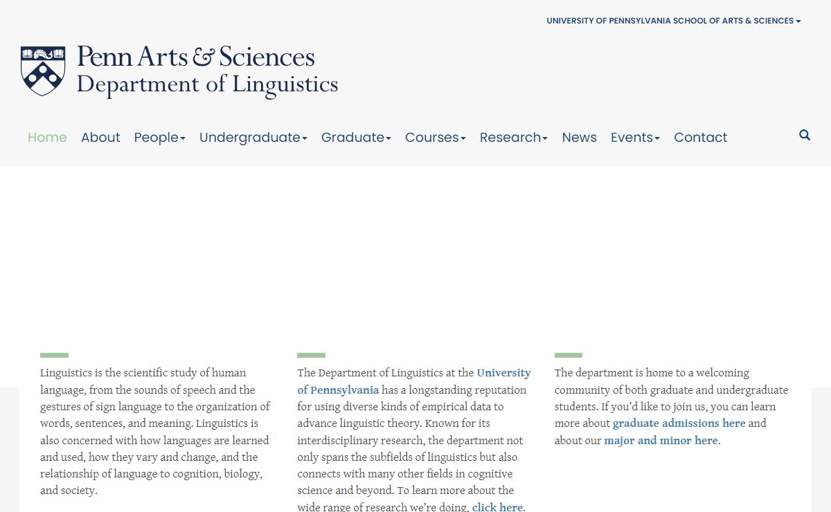 Department of Linguistics - Home | Department of Linguistics