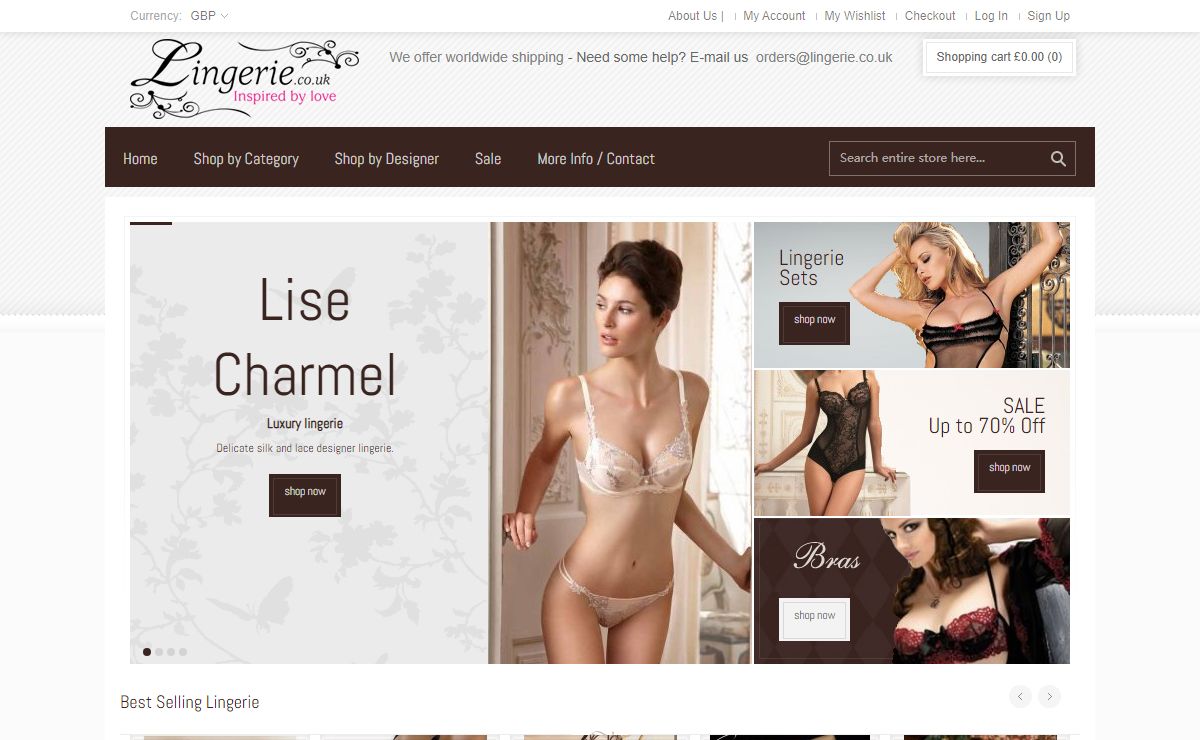 Sexy Lingerie ~ Find Luxury Lingerie & Womens Underwear at Lingerie.co.uk