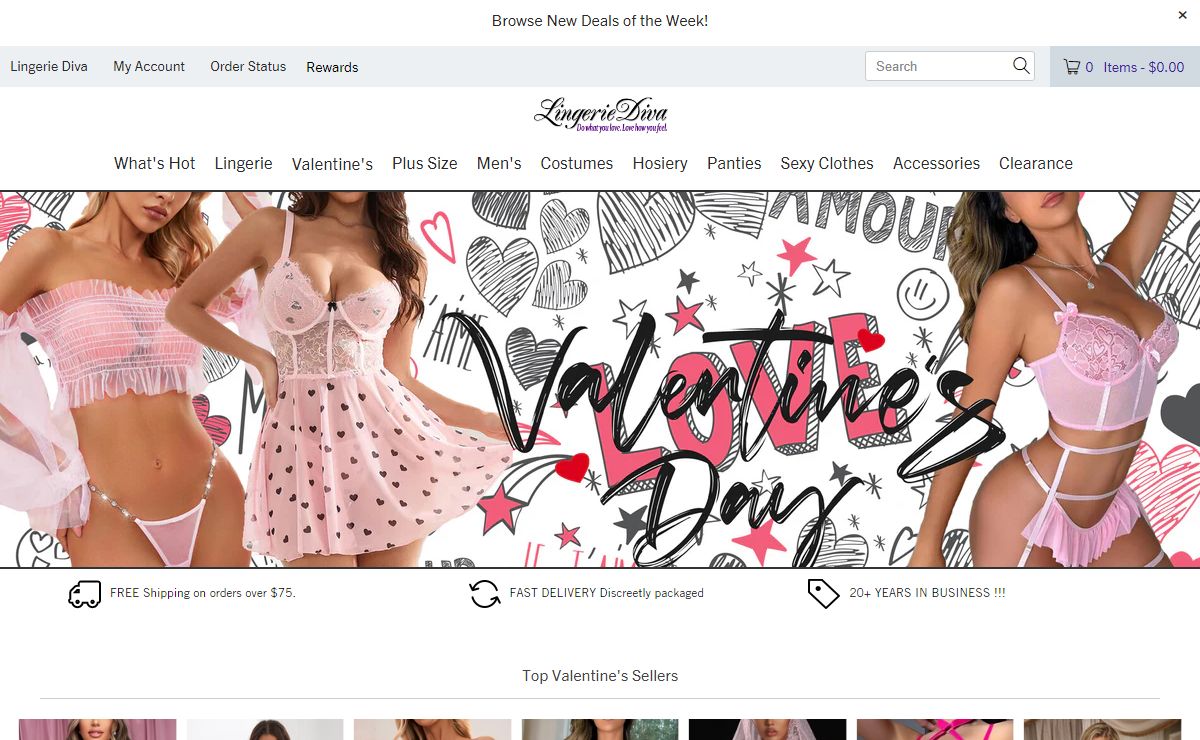 Lingerie, Costumes, Hosiery, Panties – Lingerie Diva