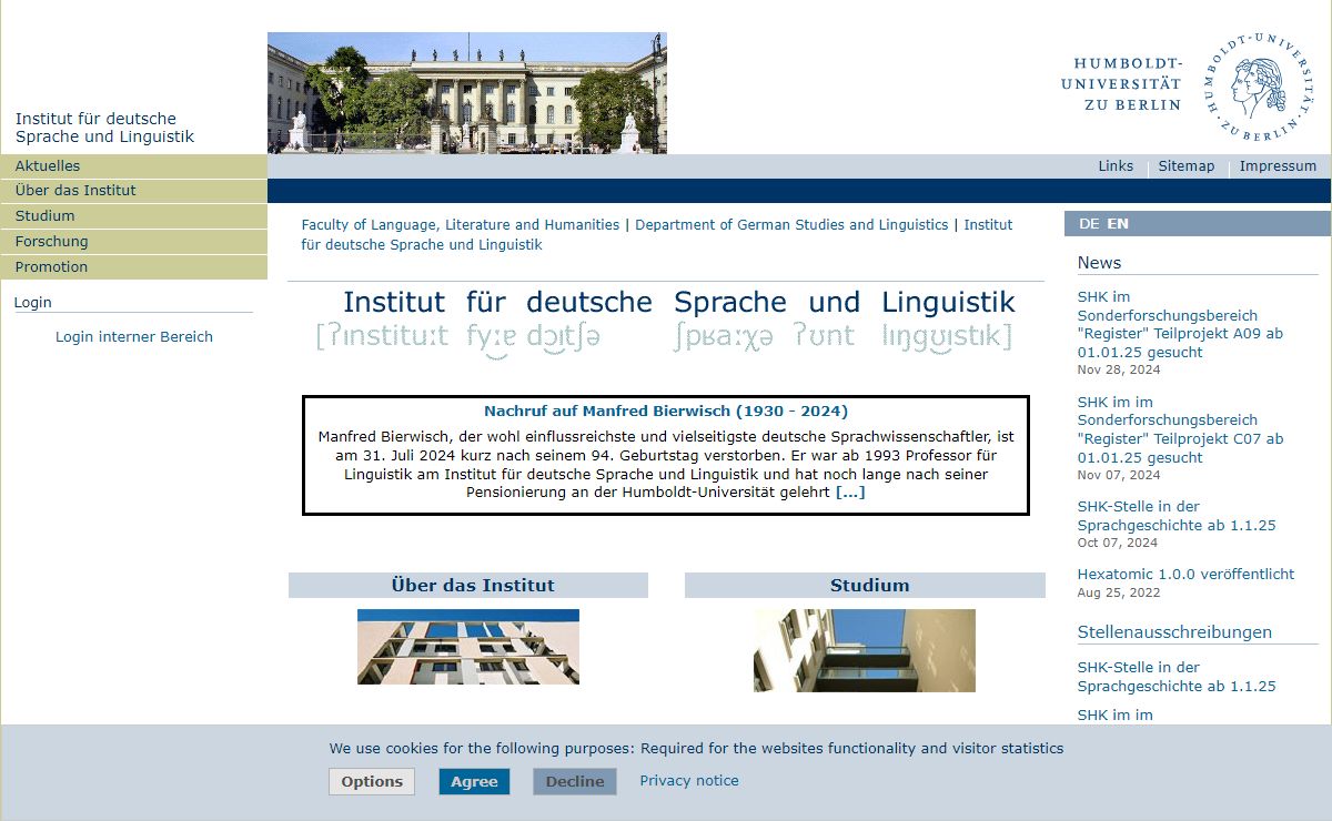 Institut für deutsche Sprache und Linguistik