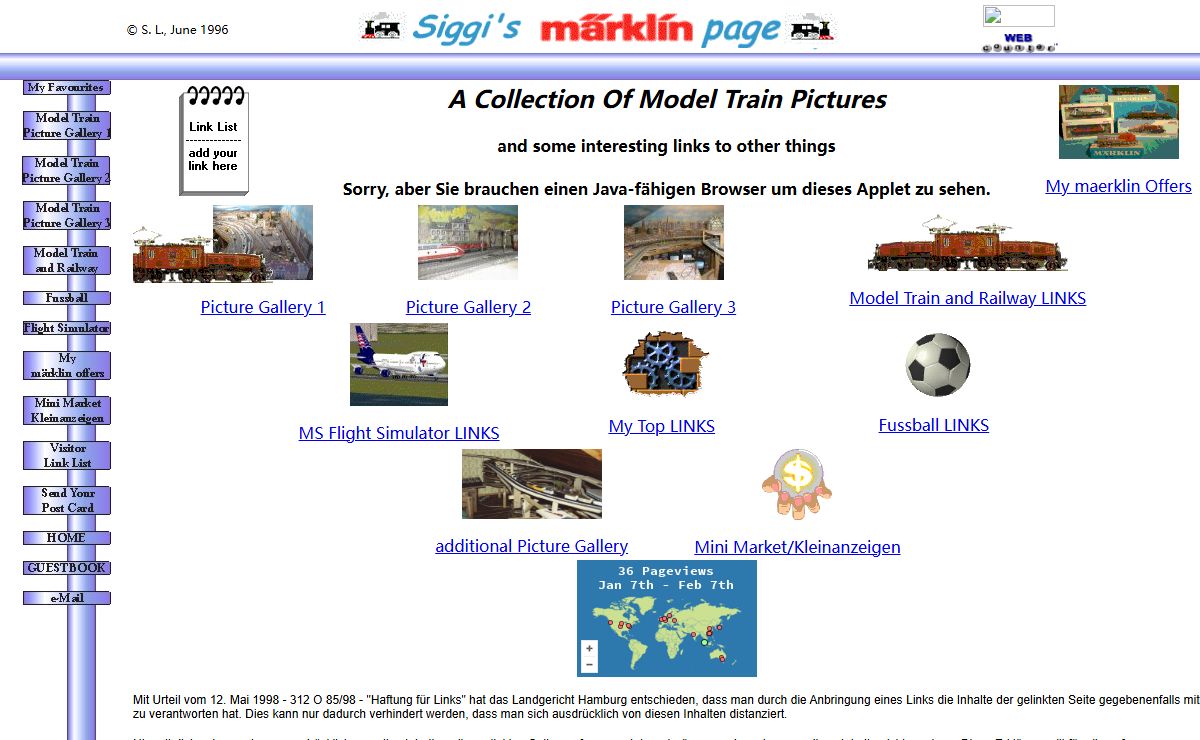 Siggi's maerklin Page