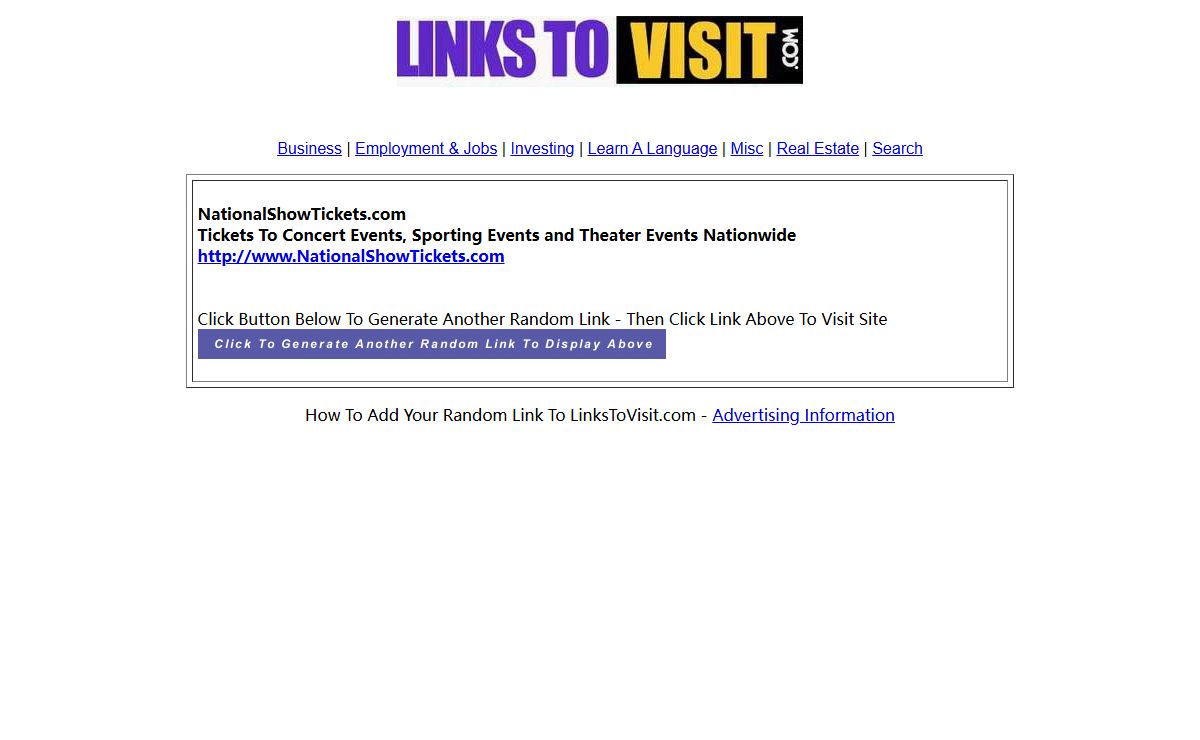 LinksToVisit.com - Interesting Random Links To Visit