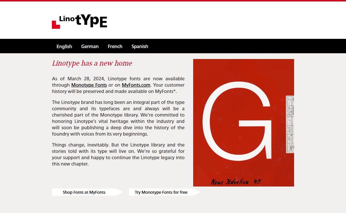 Linotype: Fonts for Desktop, Web & More