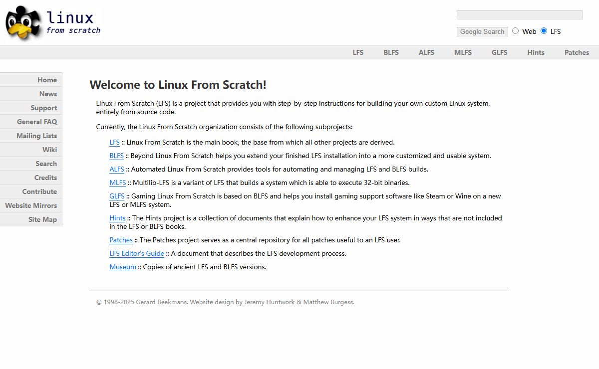Welcome to Linux From Scratch!