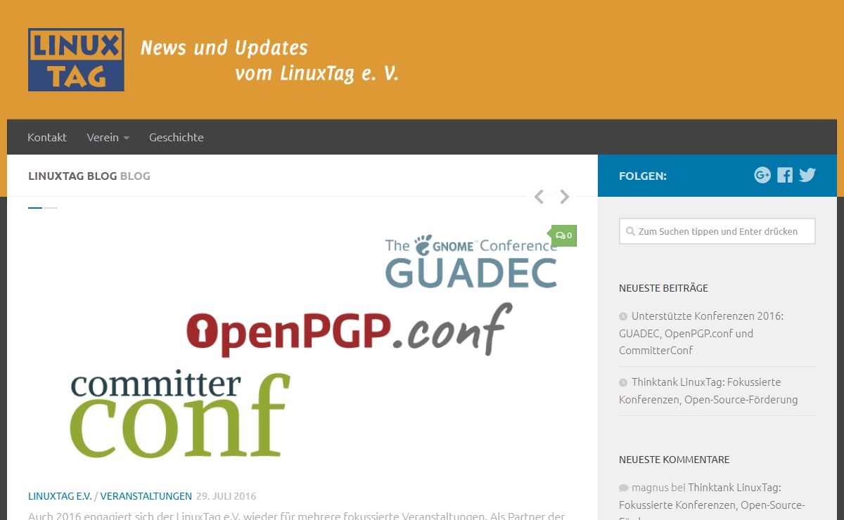 LinuxTag – News und Updates vom LinuxTag e.V.