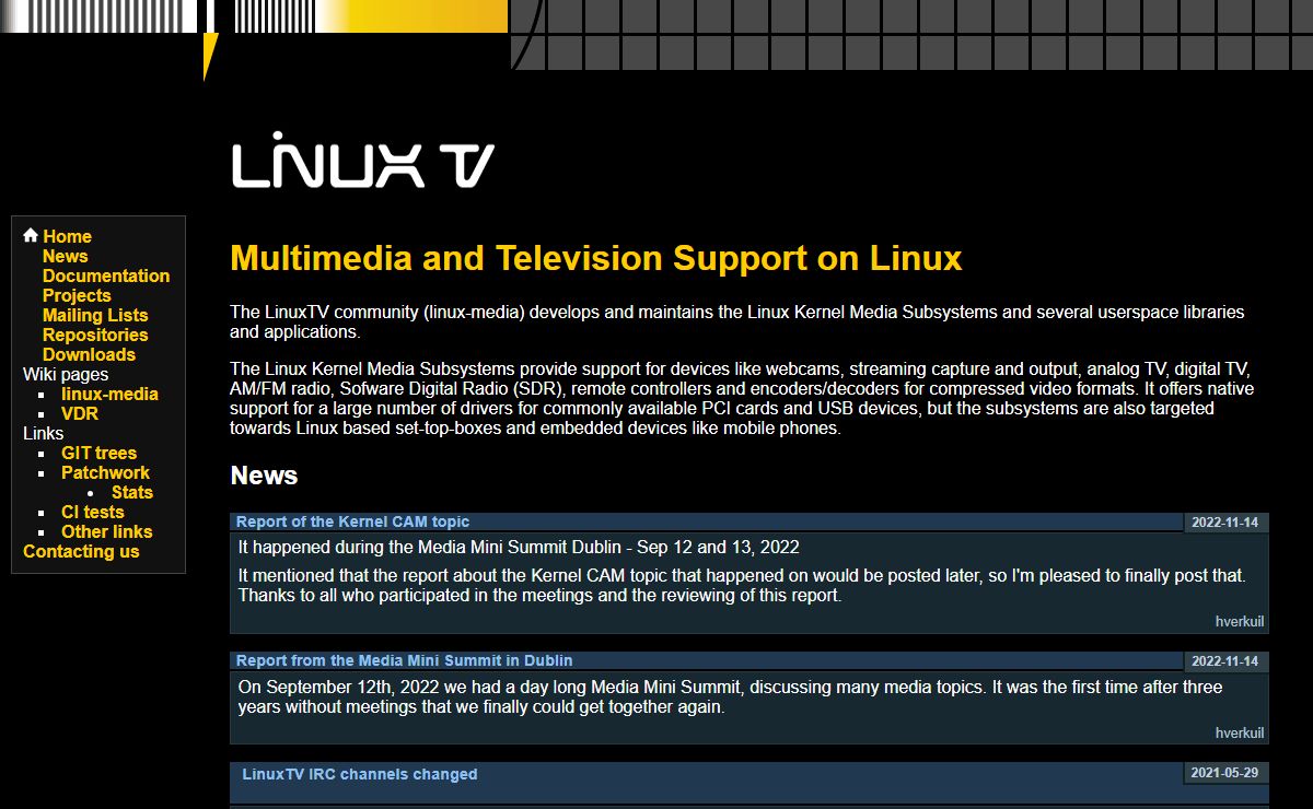 LinuxTV.org - Television with Linux