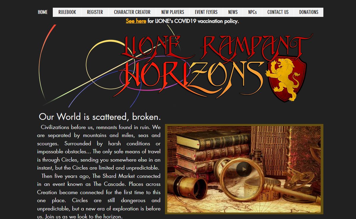 LIONE Rampant | LARP | Massachusetts, USA