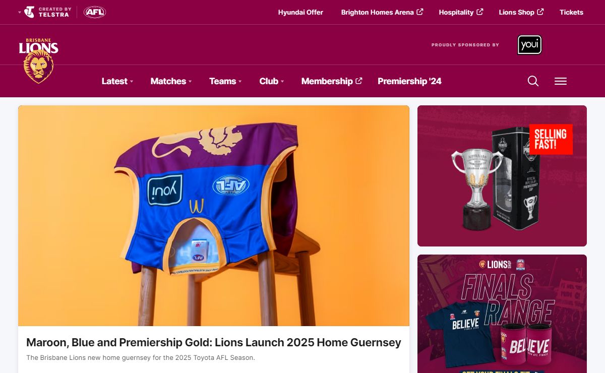 The Brisbane Lions Official Website