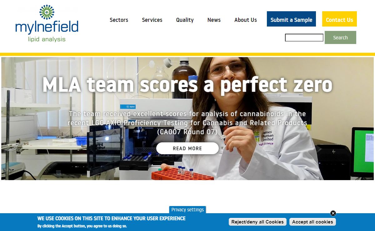 Mylnefield Lipid Analysis Home Page