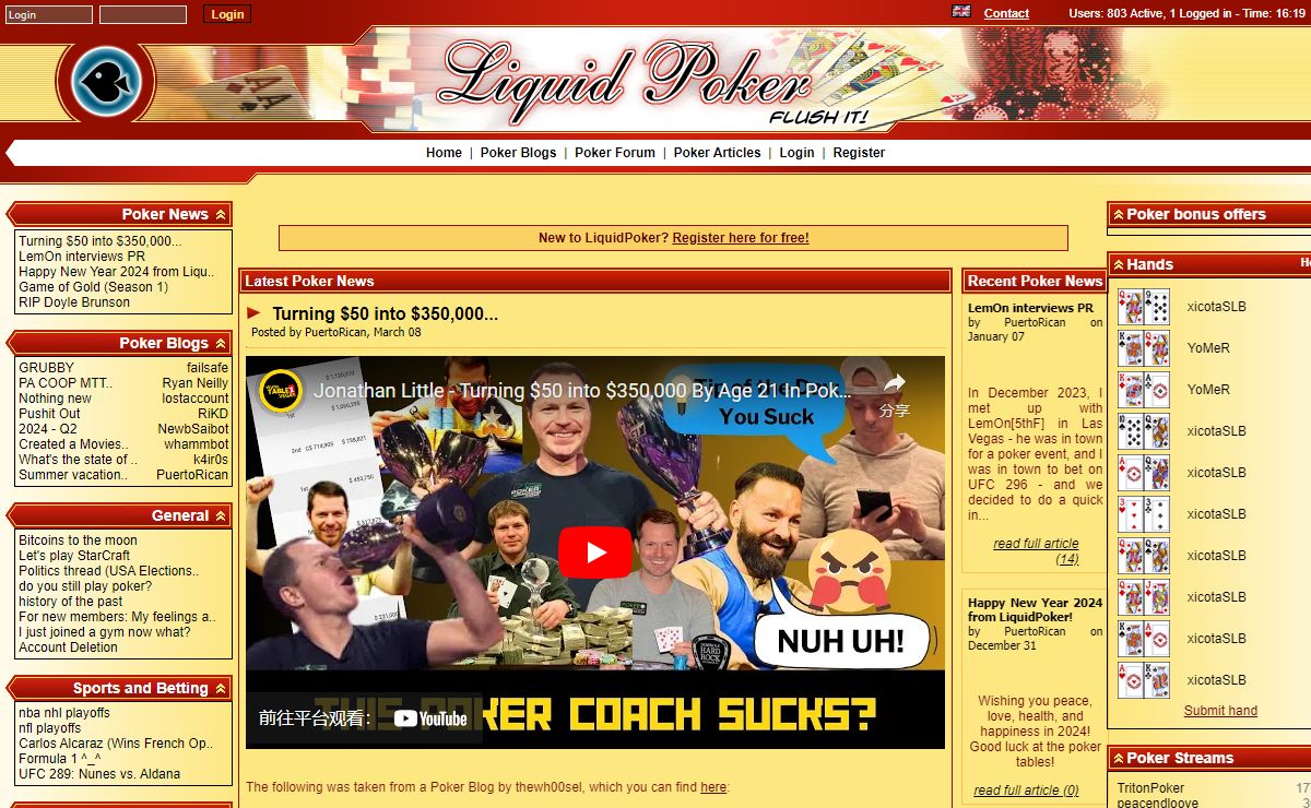 LiquidPoker - The online poker forum & community!