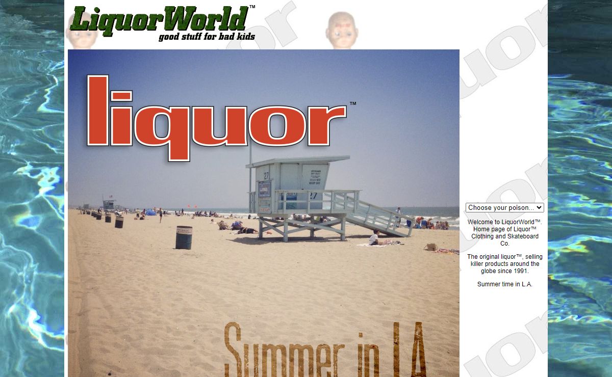 LiquorWorld.com - Liquor Clothing and Skateboard Company - liquor brand clothing company - t-shirts, skateboards, hats, beenies, wheels, photos, decks, more...