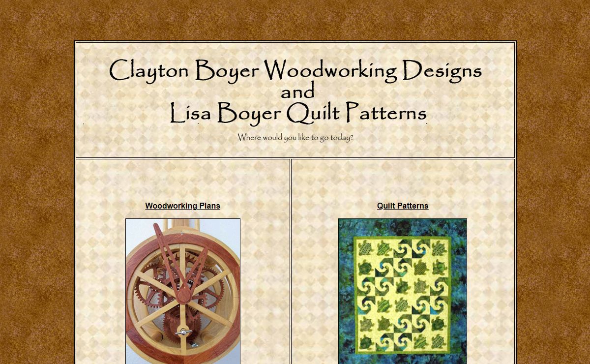Clayton Boyer Woodworking Plans and Lisa Boyer Hawaii Quilt Patterns