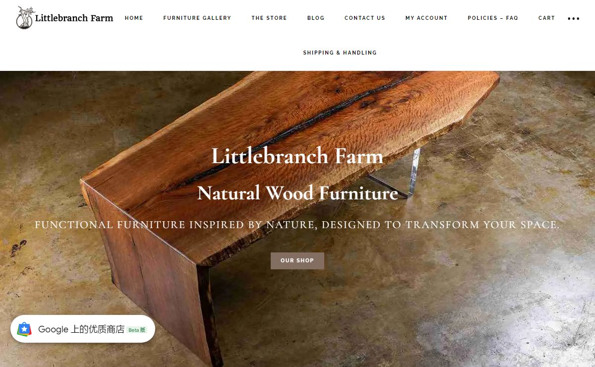 Littlebranch Farm - Natural Wood Furniture
