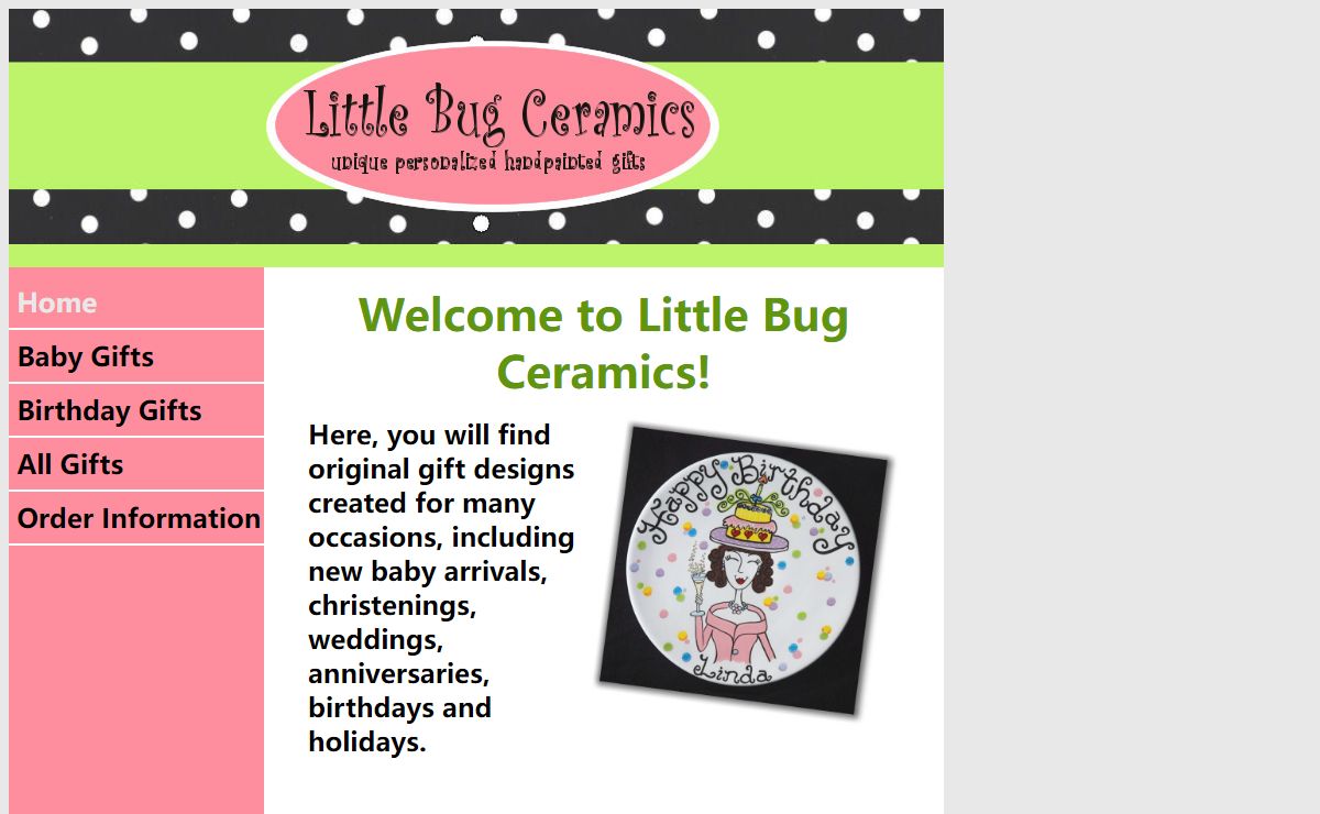 Little Bug Ceramics :: Custom :: Hand Painted Ceramic Plates for All Special Occasions!!