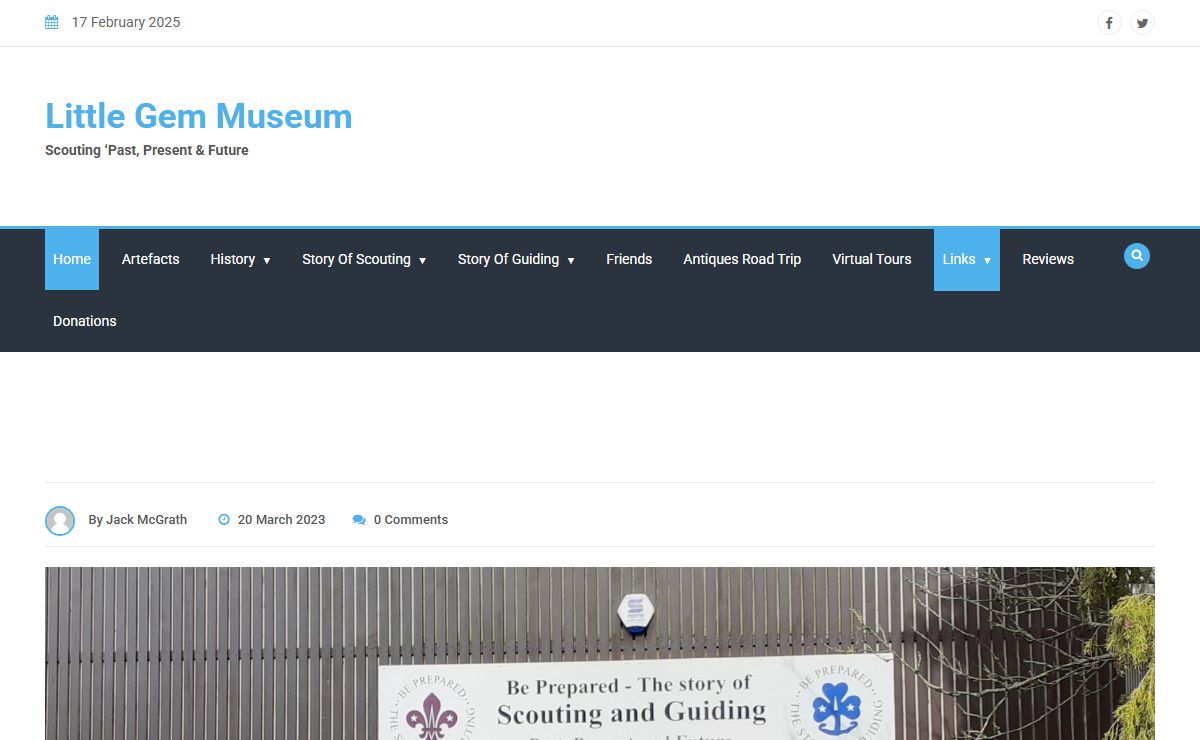 Little Gem Museum – Scouting ‘Past, Present & Future