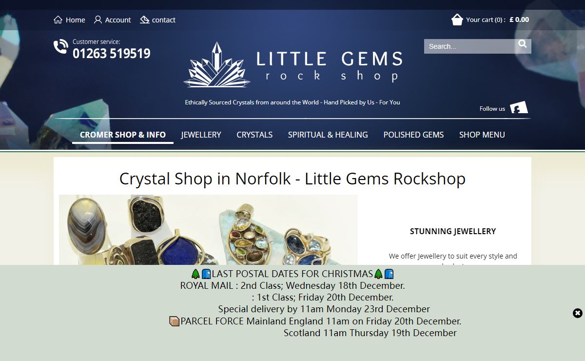 Crystal Shop in Norfolk | Little Gems Rock Shop