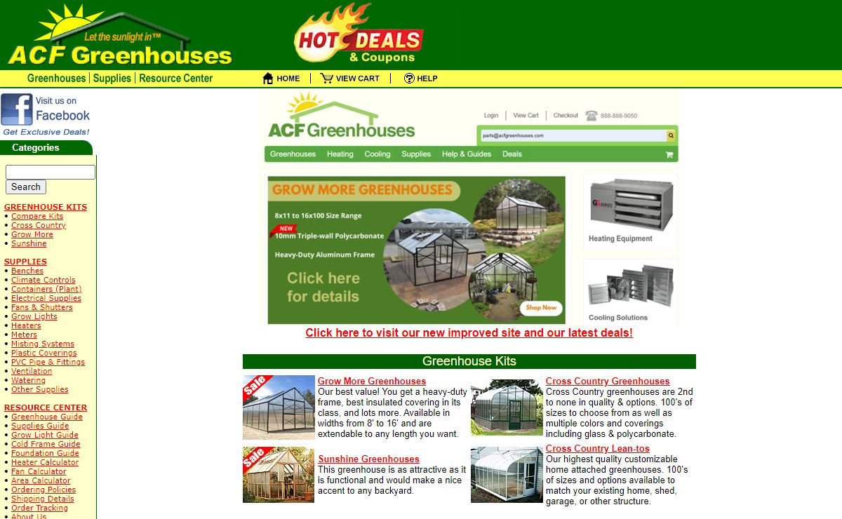 ACF Greenhouses - Best deals on greenhouses & hobby greenhouse kit supplies & accessories