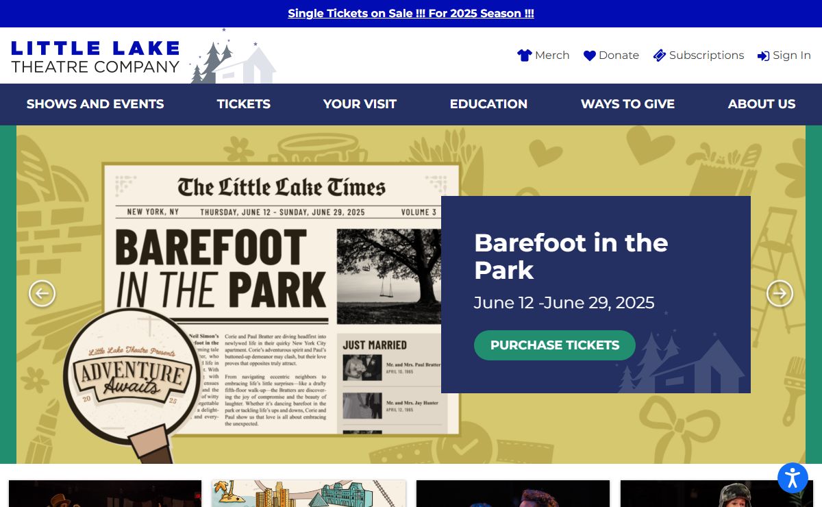 Home Page | Little Lake Theatre Company