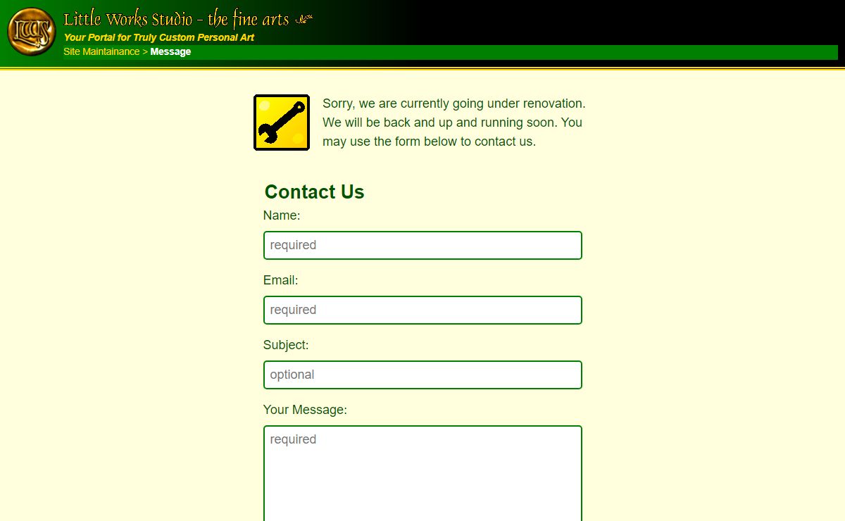 Little Works Studio Site Maintainance