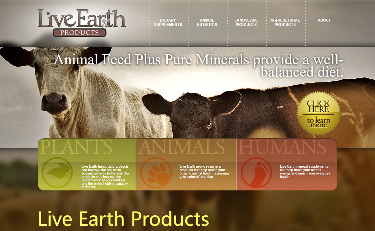 livearth.com Leading manufacturer of Humic and Fulvic acidsLive Earth Products, Inc. | Premier producer of humic and fulvic based products!