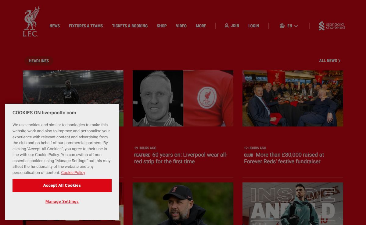 Liverpool FC — Homepage