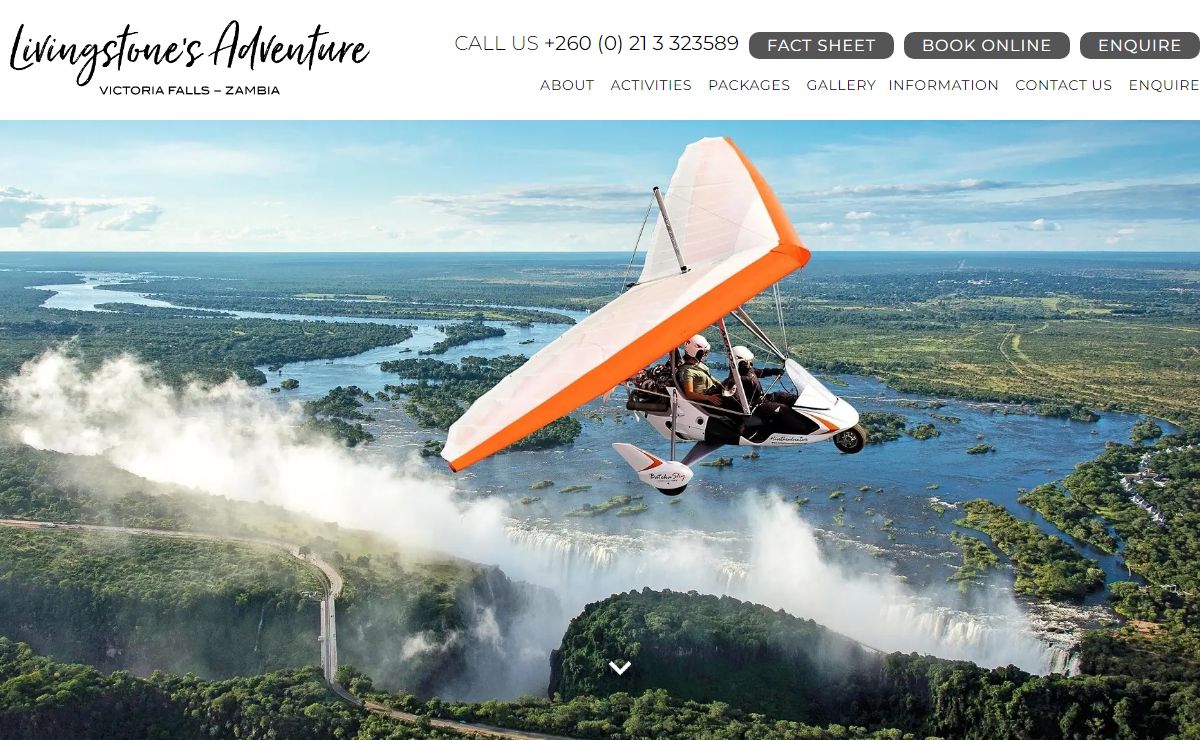 Livingstone's Adventure | Book Victoria Falls Activities Online