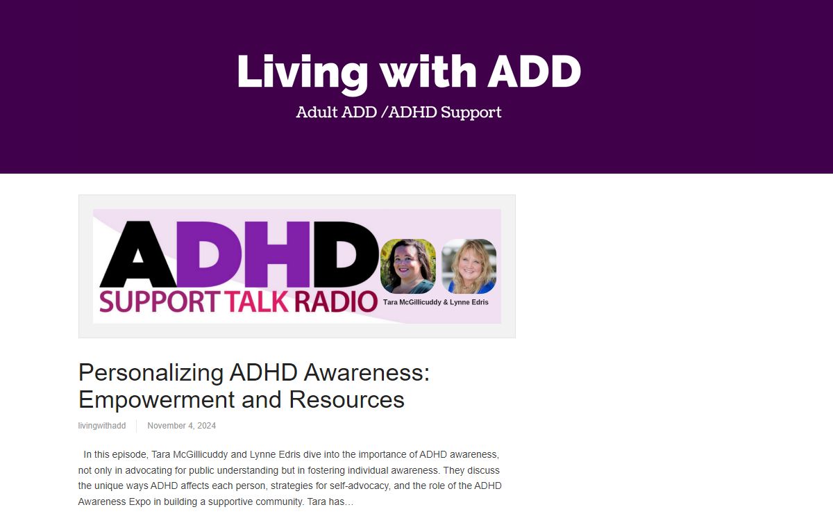 Living with ADD / ADHD — Living with ADD / ADHD