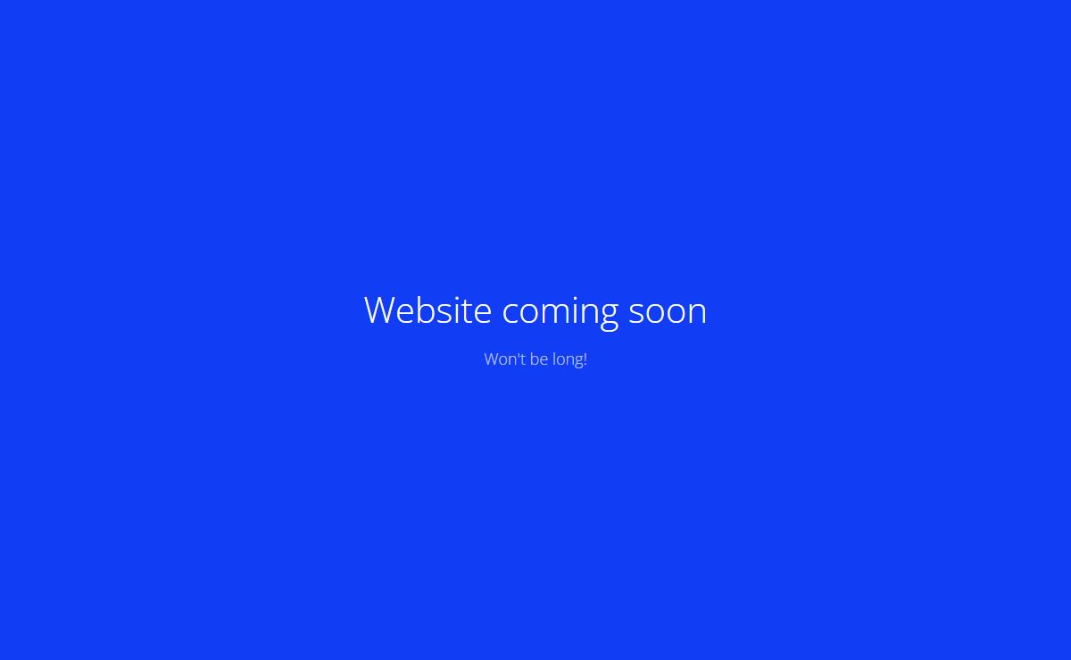 Website coming soon