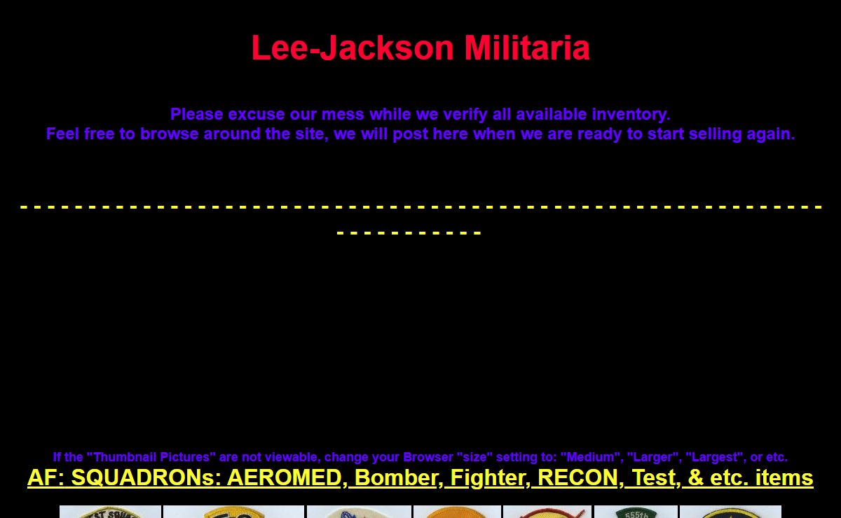 Lee-Jackson Militaria *