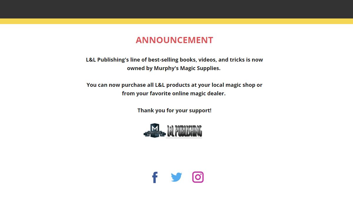L&L Publishing - Murphy's Magic