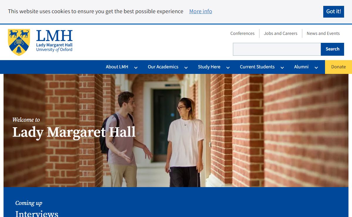 Homepage | Lady Margaret Hall