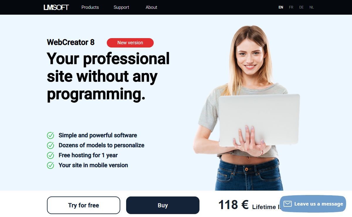 LMSOFT WebCreator 8 - Créez votre site web sans programmation