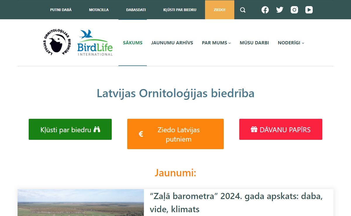 Latvijas Ornitoloģijas biedrība - Latvijas Ornitoloģijas biedrība