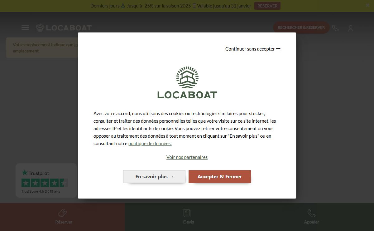 Locaboat - Location bateau fluvial | Croisières sans permis