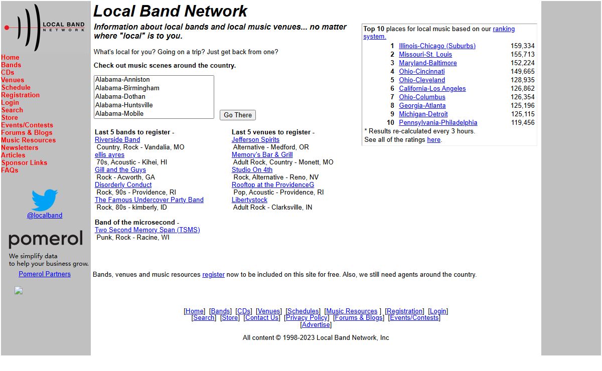 Local Band Network - Home