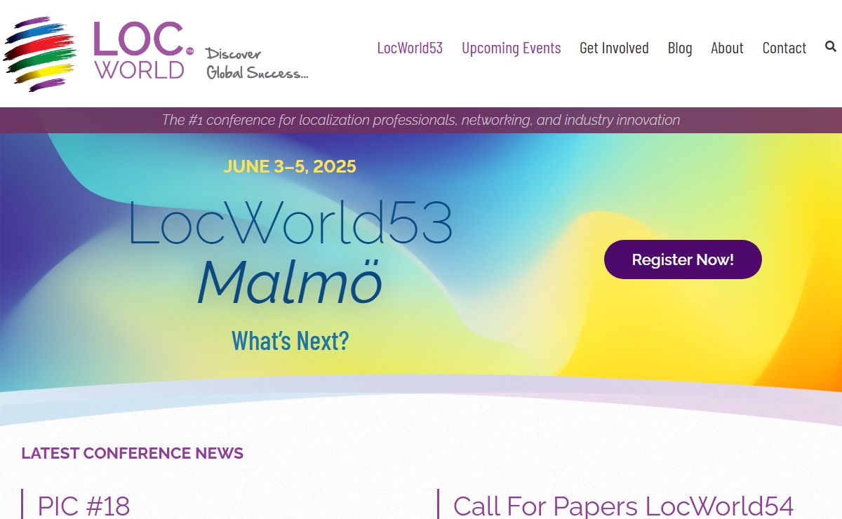 LocWorld53 Malmö 2025 - LocWorld