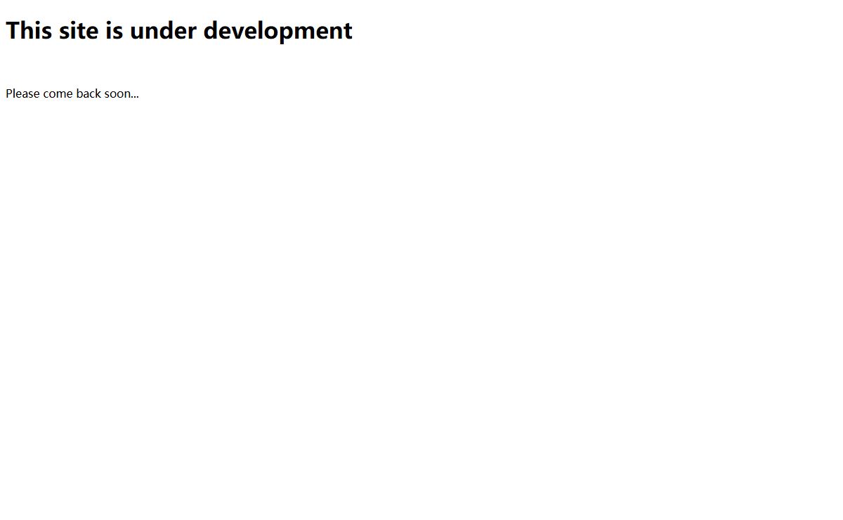 This site is under development