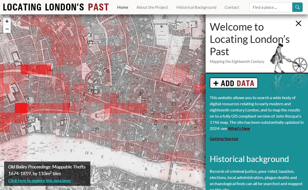 Locating London's Past