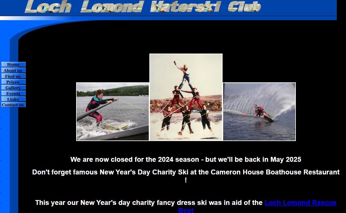 Waterskiing on Loch Lomond
