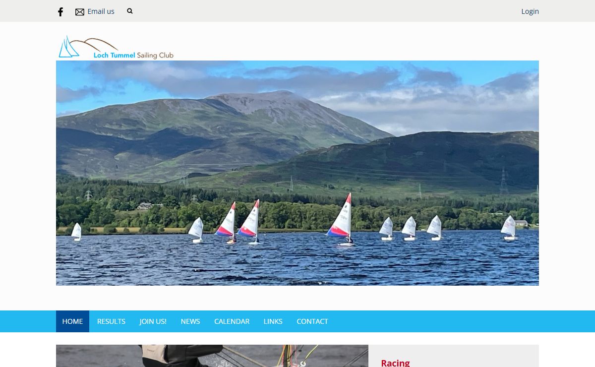 Home : Loch Tummel Sailing Club