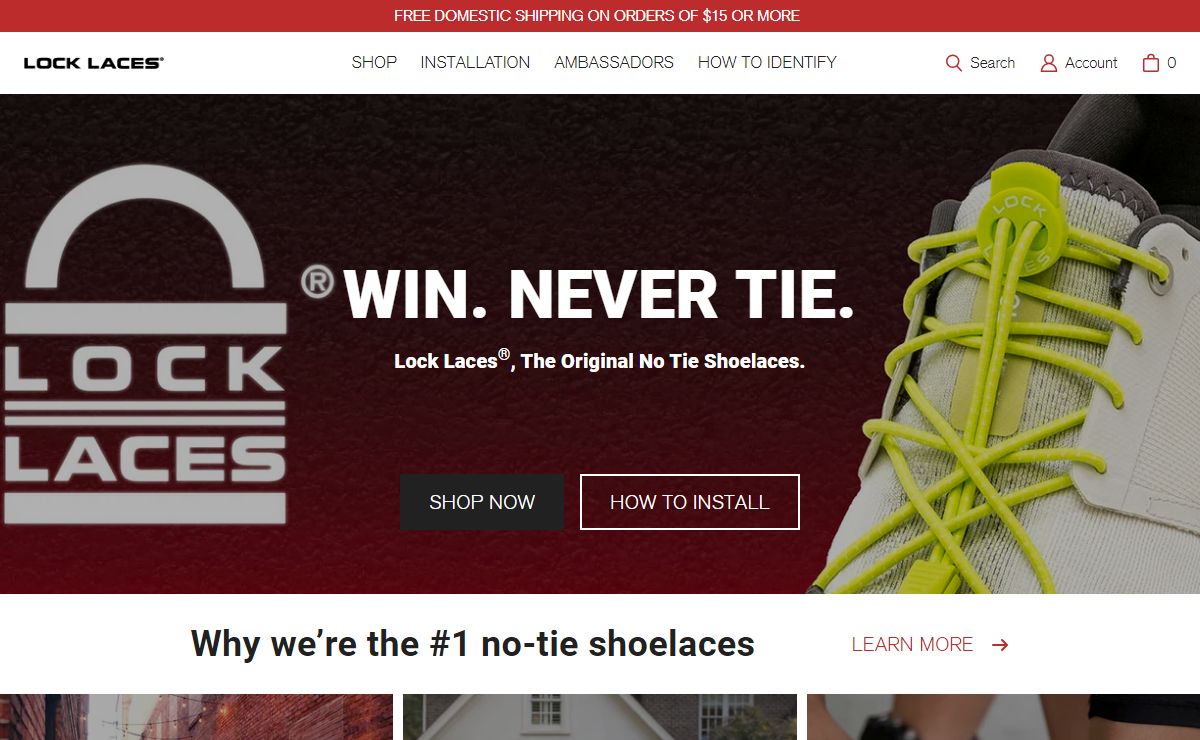 The Original Elastic No-Tie Shoelaces | Lock Laces®