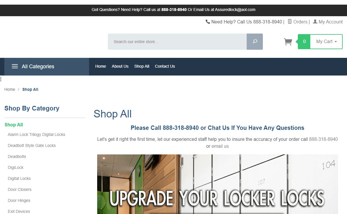 Shop All: Assured Lock Keyless & Locker Lock Store l EST 1997
