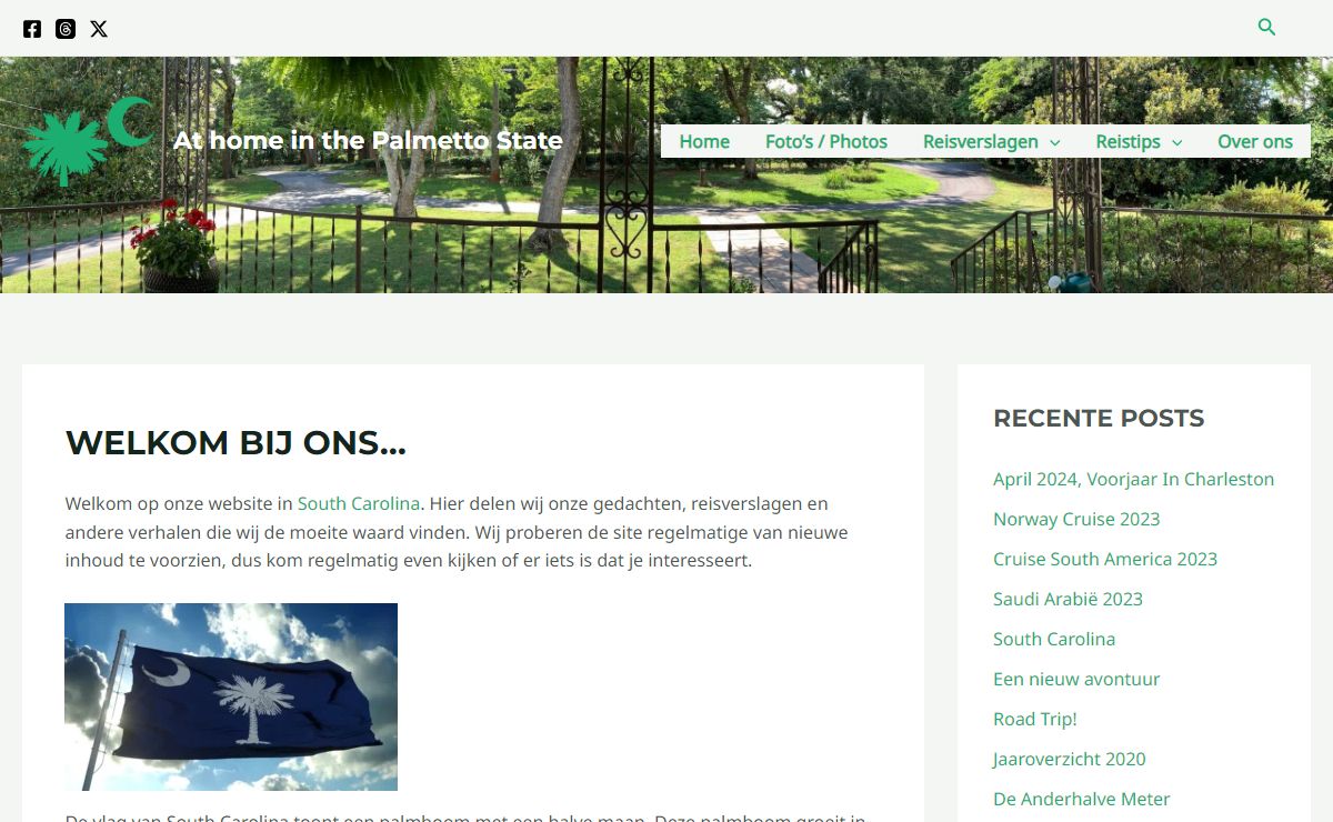 Welkom bij ons... - At home in the Palmetto State South Carolina
