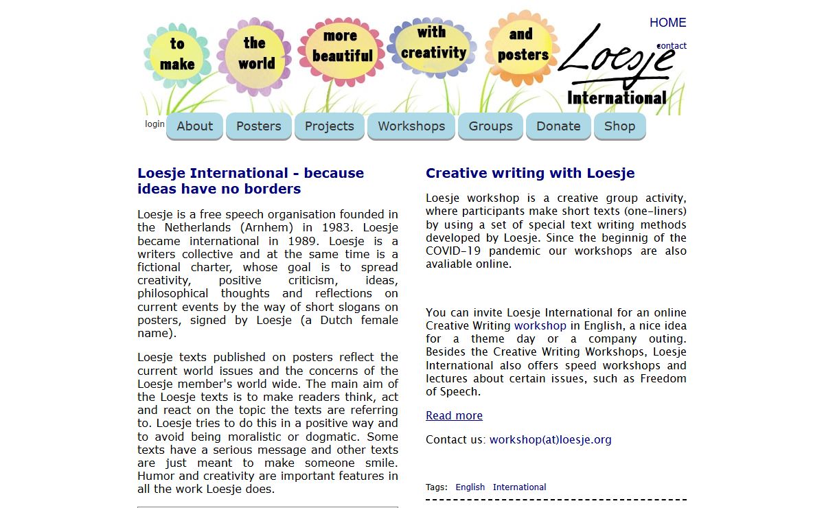 Loesje International - because ideas have no borders | Loesje International