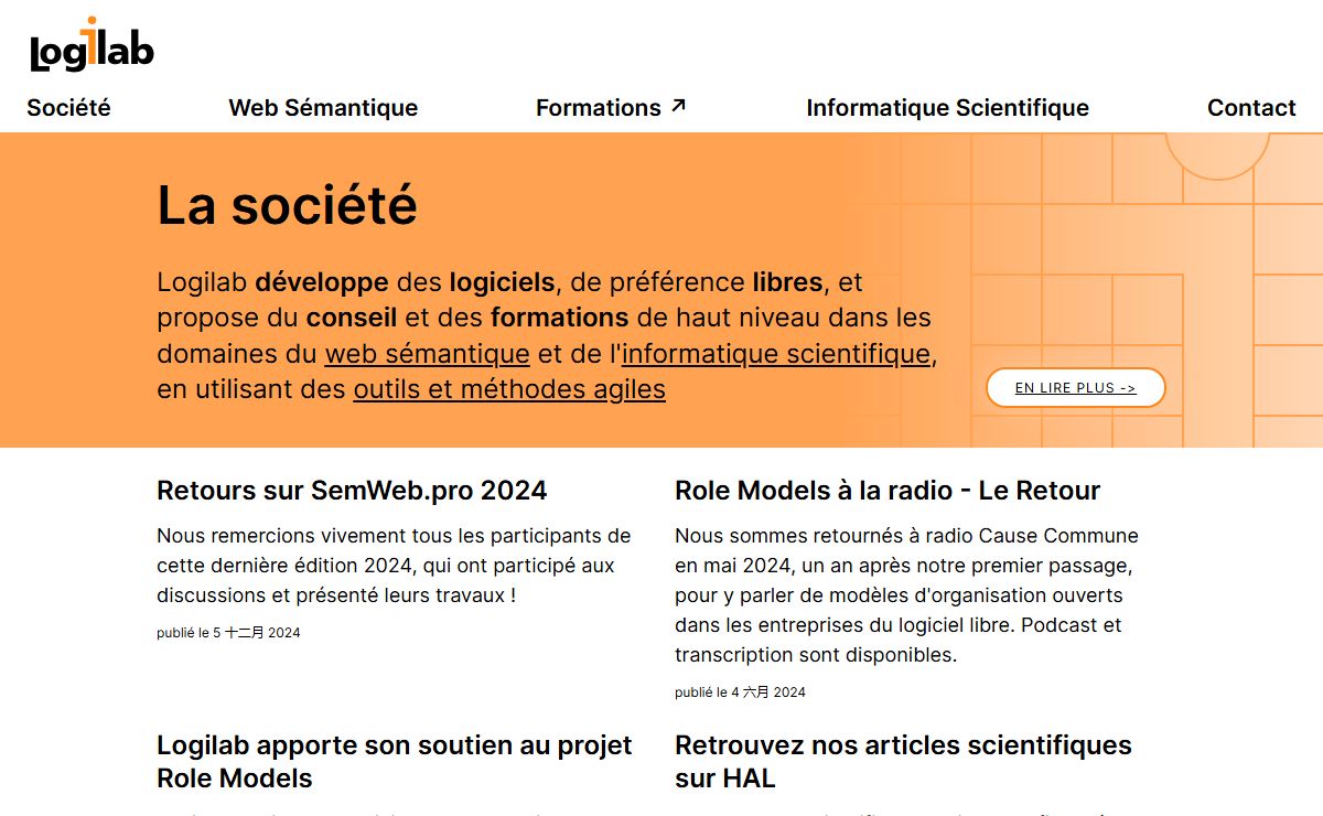 Accueil · Logilab