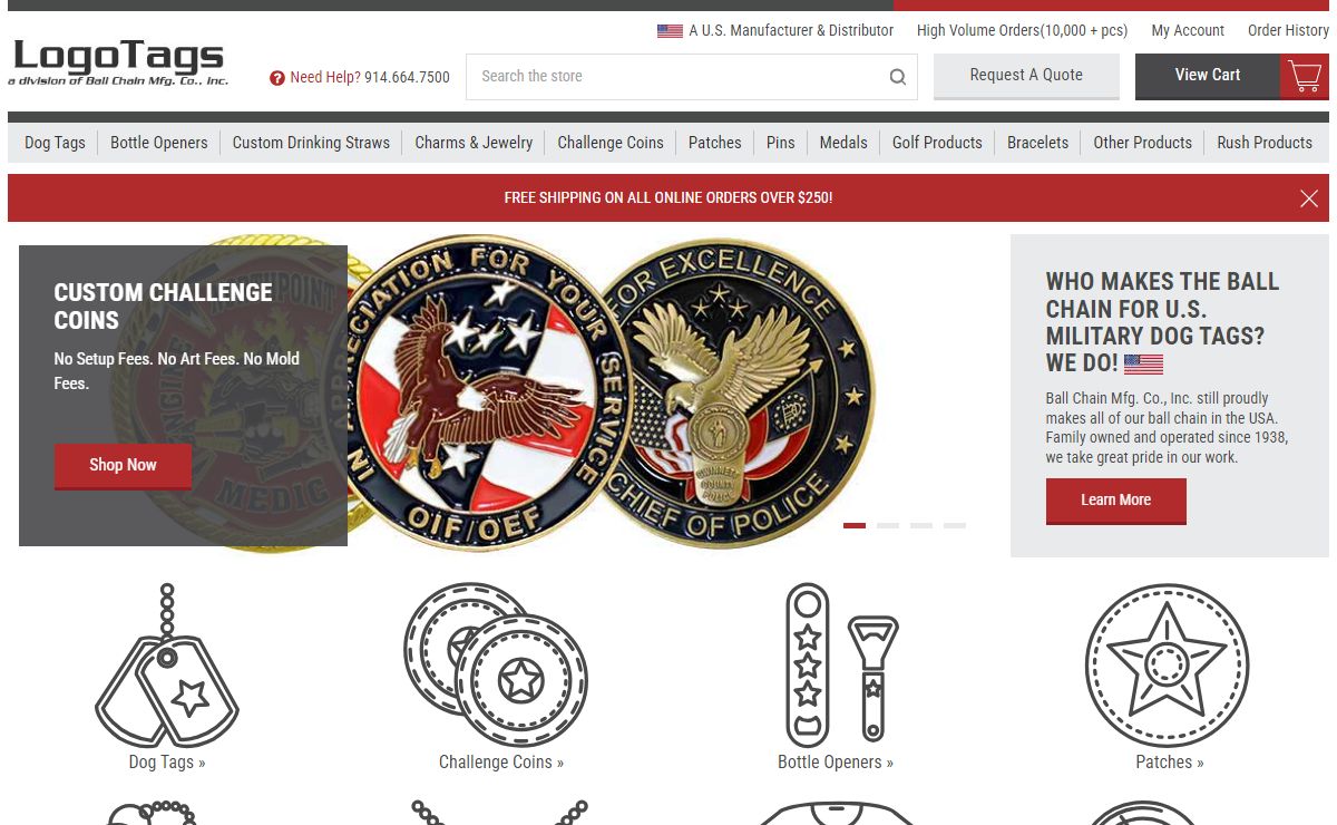 Custom Dog Tags | Challenge Coins | Promo Products | LogoTags