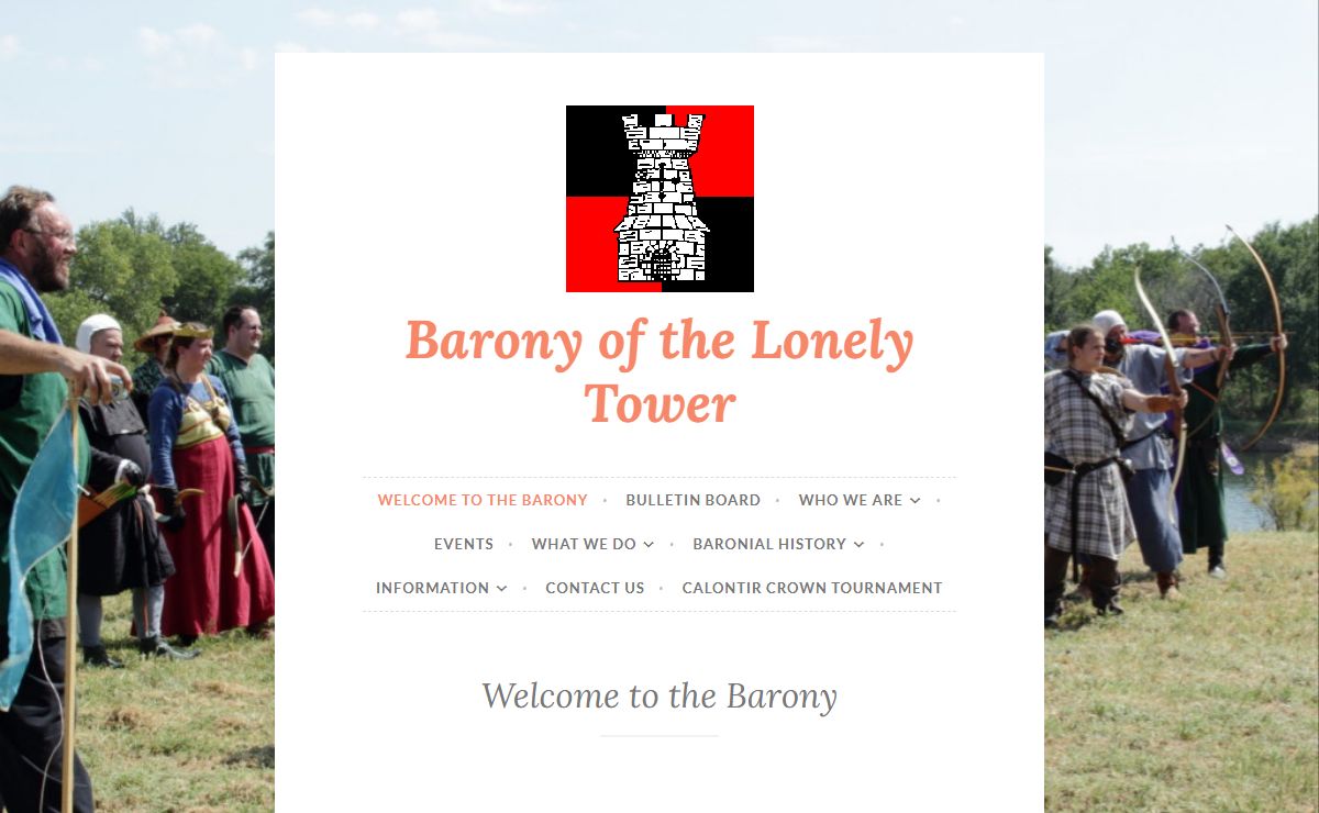 Welcome to the Barony - Barony of the Lonely Tower