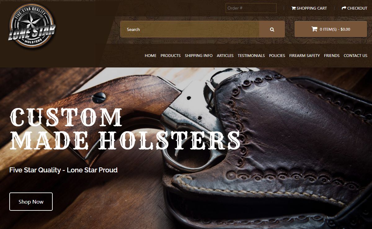 Custom Made Leather Holsters and Slings - Lone Star Holsters