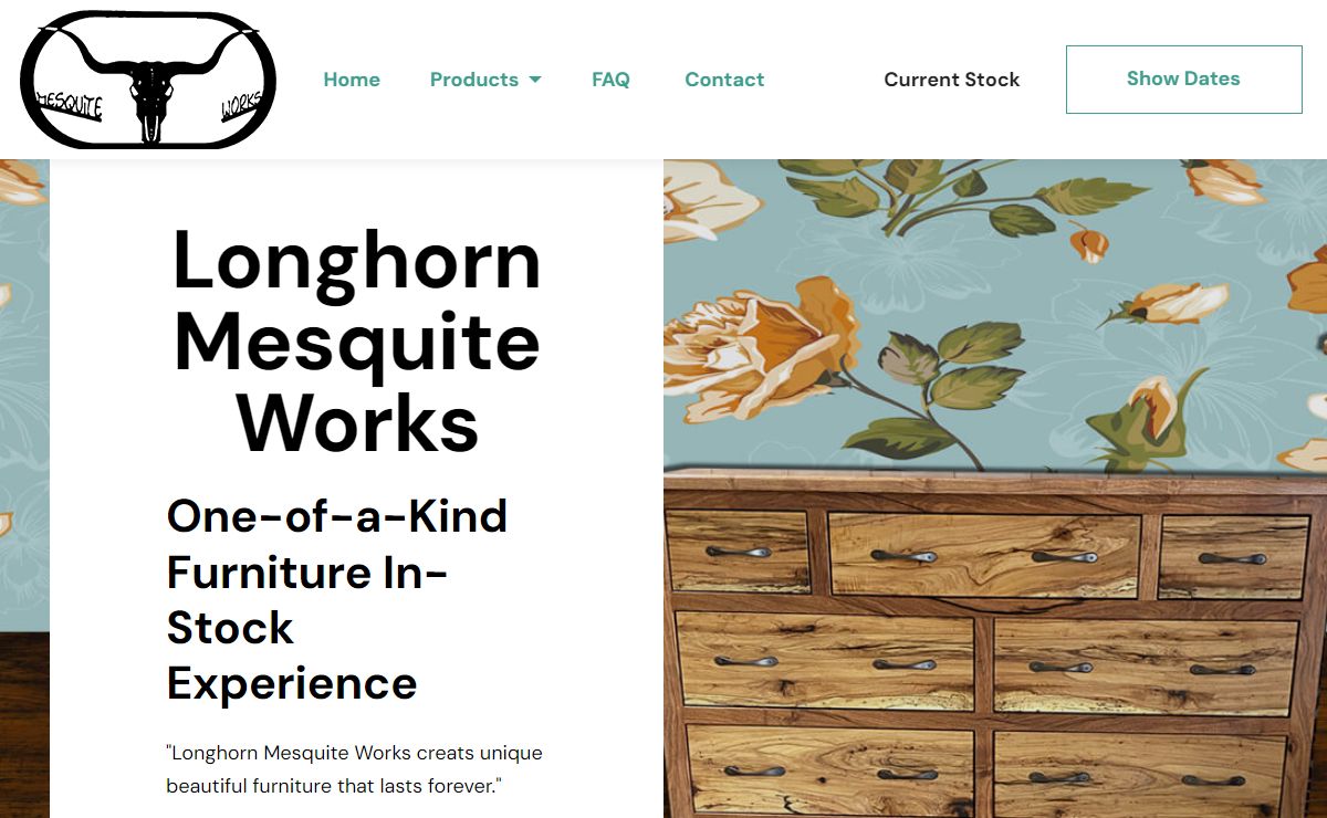 Custom Mesquite Furniture | Longhorn Mesquite Works, Seguin, TX